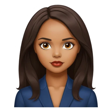 Sharon Leal with long dark brown hair sticker