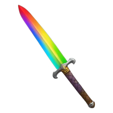Rainbow Sword sticker