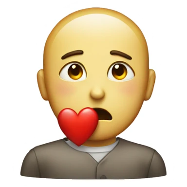 pleading face with red heart sticker