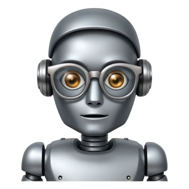 This robot 🤖 with this glasses 😎 sticker