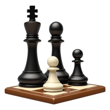 chessboard with a single white pawn in the foreground sticker