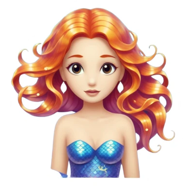 Beautiful mystic mermaid sticker