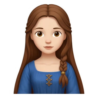 medieval woman  sticker