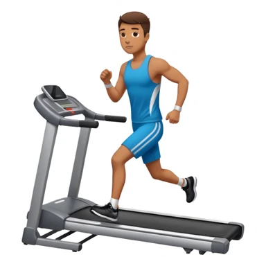 a man do incline walks on the treadmill sticker