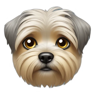 Morkie sad sticker