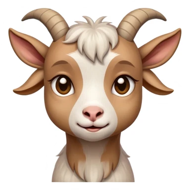 Very sad-crying-beautiful small goat sticker