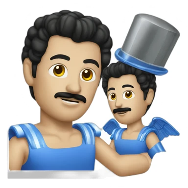 Freddy Mercury blue genius sticker