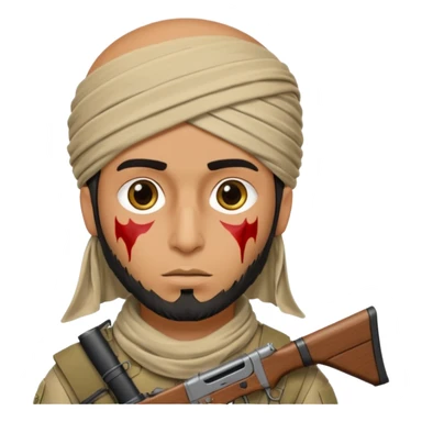 taliban soldier with gunshot wound to the head sticker