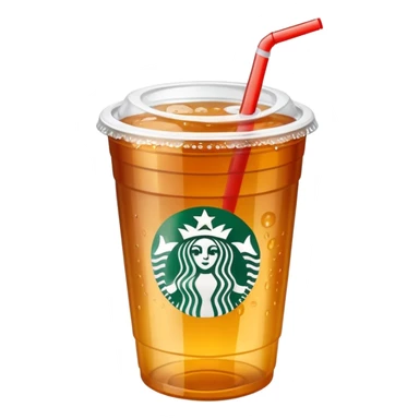 Soft drink in plastic cup (like Starbucks Cup) sticker