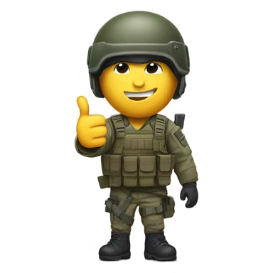 Special forces thumbs up sticker