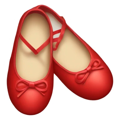 Red ballerina shoes sticker