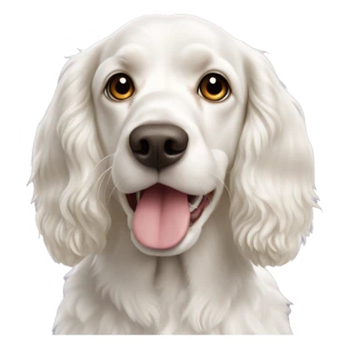 white cockerspaniel sweet sticker