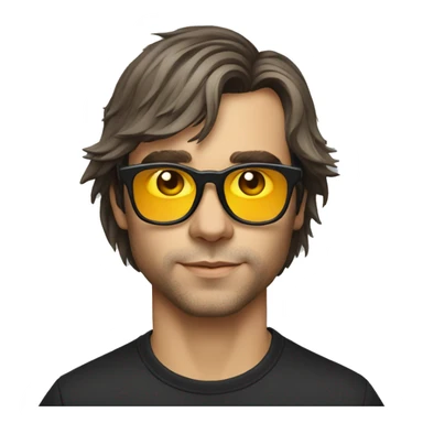 Orelsan avec des lunettes de soleil sticker