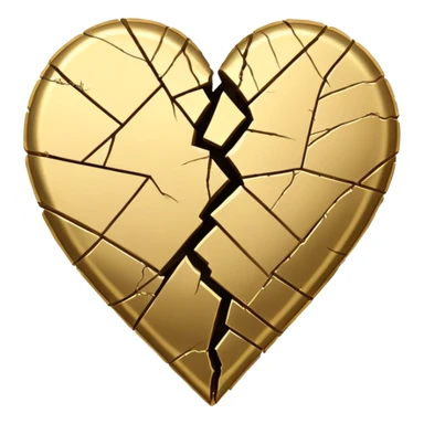 Kintsugi heart sticker