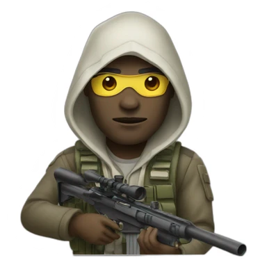 sniper white skin sticker