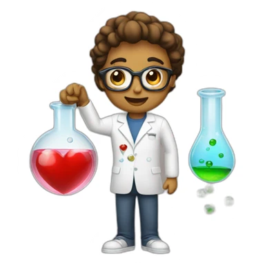 I love chemistry sticker