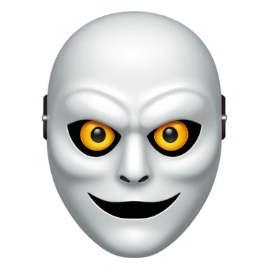 Scary halloween killer Mask sticker