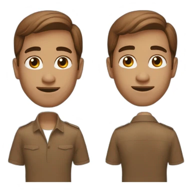 Mohammad Alzaqh rich brown hair sticker