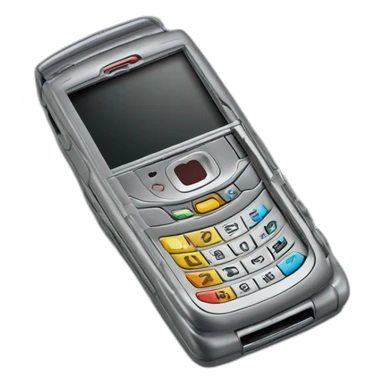 Hand texting on 2004 Motorola Razr V3 mobile device clamshell design sticker