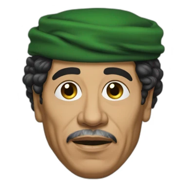 Muammar Kaddafi sticker