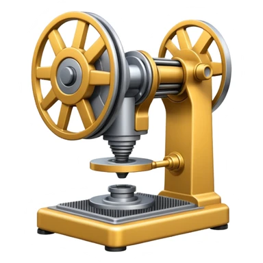 mac os icon mechanical press machine sticker