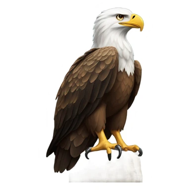 Eagle on top of a goat sticker