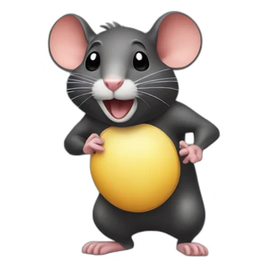 biggie cheese rat sticker