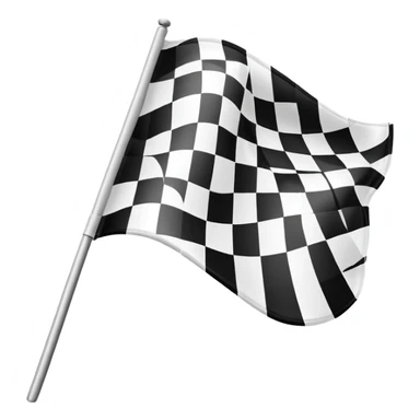 checkered racing flag sticker