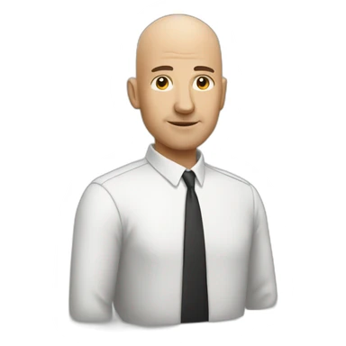 bald person sticker