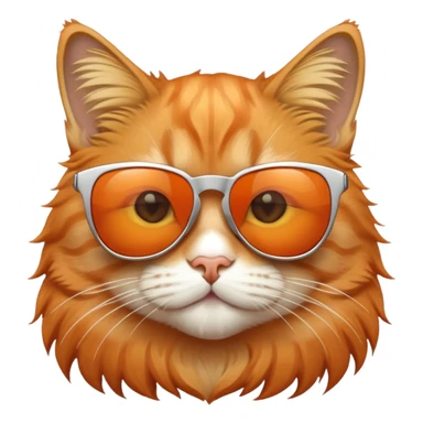 cool cat with sunglasses sticker