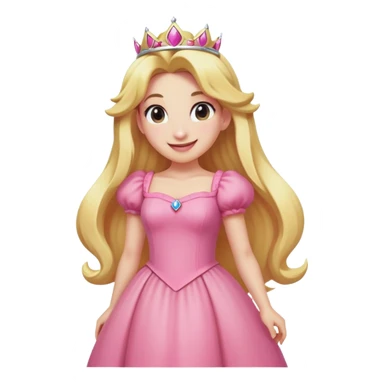 Princess Peach from Mario Bros sticker