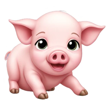 baby pig sticker