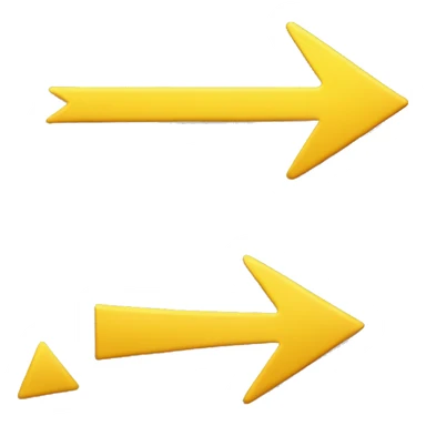 yellow arrow to the up right sticker