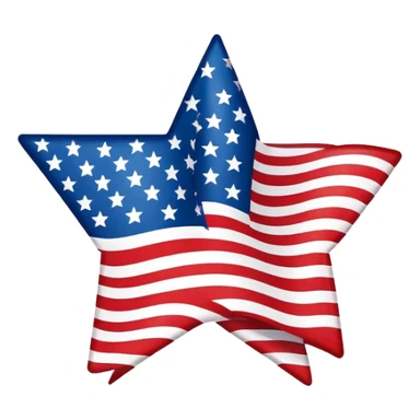 USA outline with the flag as the color sticker