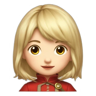 red-hired lalafell girl sticker