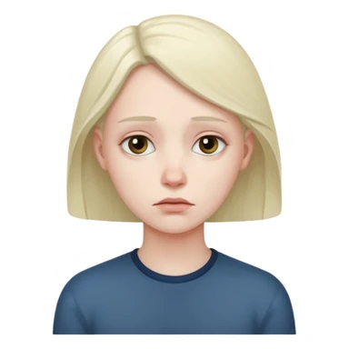 Nonchalant and sad sticker