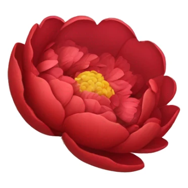 Red peony bouquet  sticker