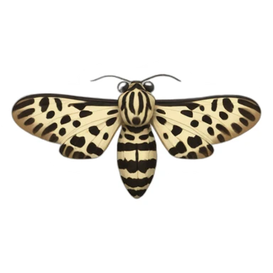 Leopard moth sticker