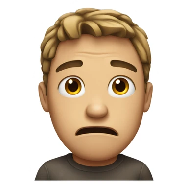 Annoyed emoji sticker