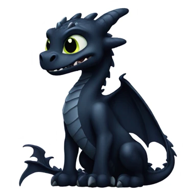Night fury dragon sticker