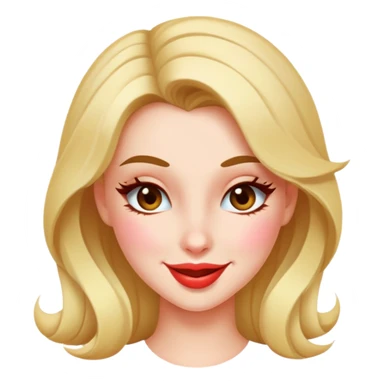 coquette girl winking and blushing sticker