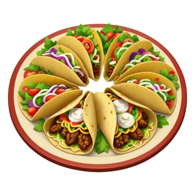 platter of tacos sticker