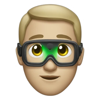 Photographer with green eyes sticker