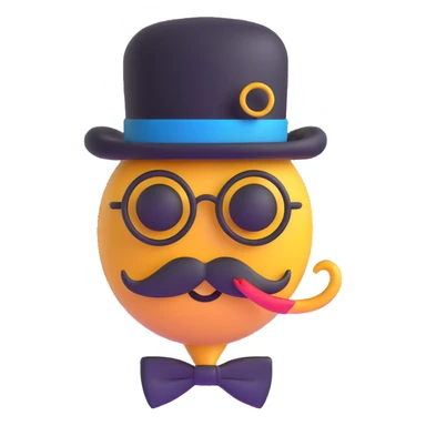 quantum physics particle with a mustache and monocle sticker
