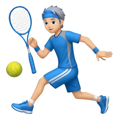 Tiburon con dos tenis azules sticker