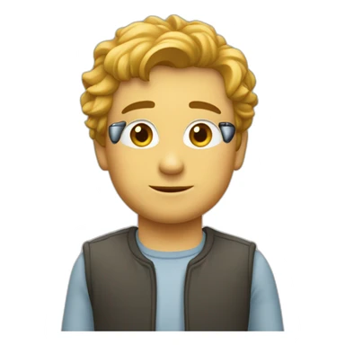 Une télé sur le petit doigt sticker