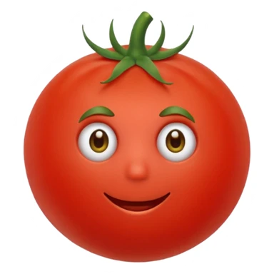 Eine Tomate mit Gesicht Hände Füße  sticker