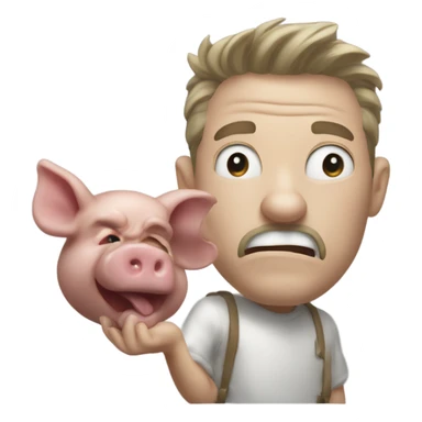 John Pork hitting the Griddy sticker