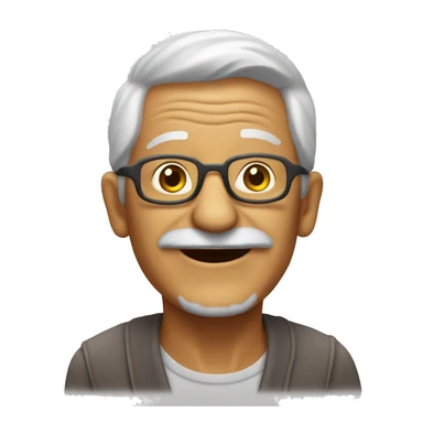 Old person partying  sticker