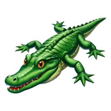 Alligator swimming  sticker